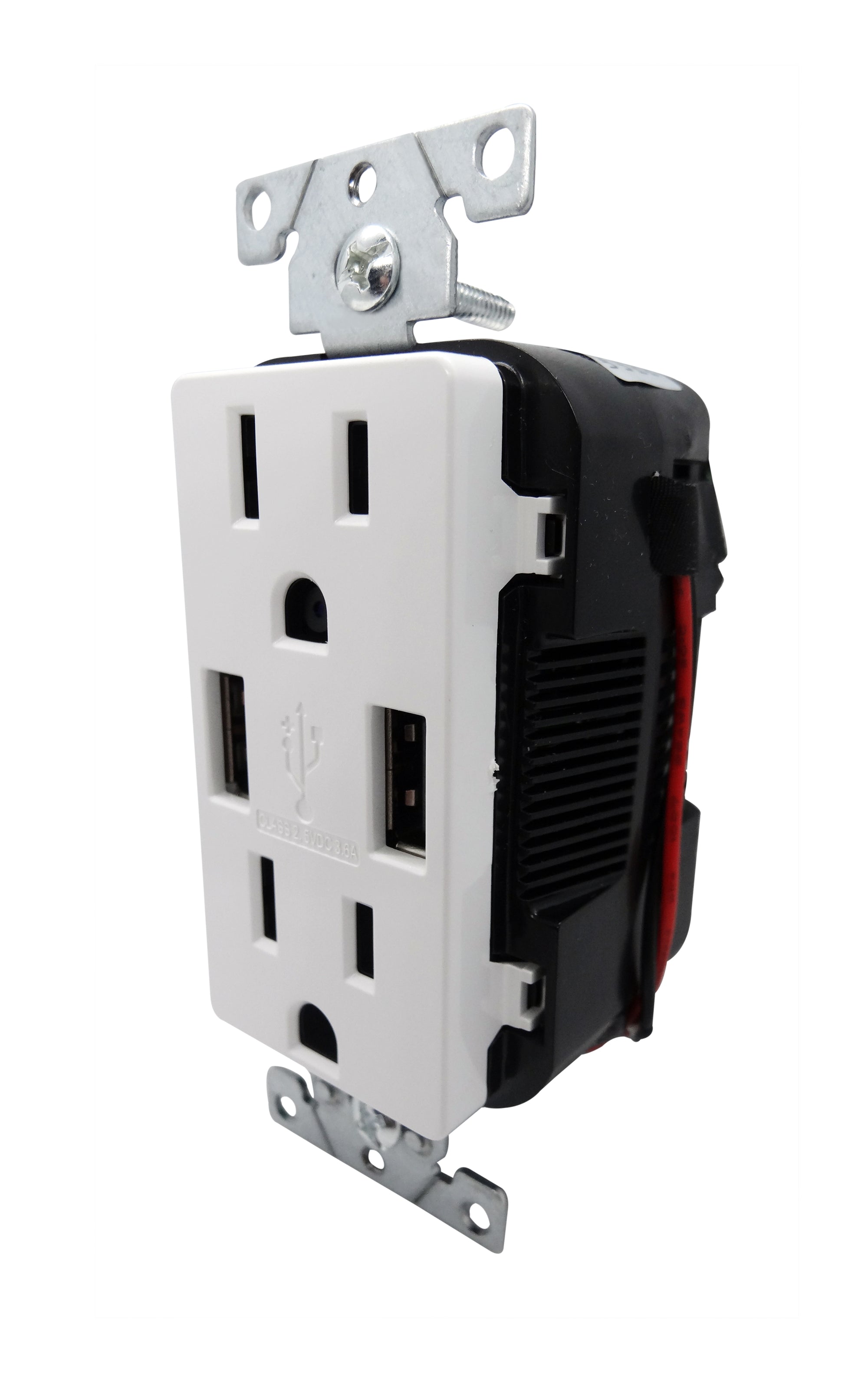 4K/2K/1080P IP WIFI HIDDEN WORKING USB AC WALL OUTLET RECEPTACLE Security Nanny Camera