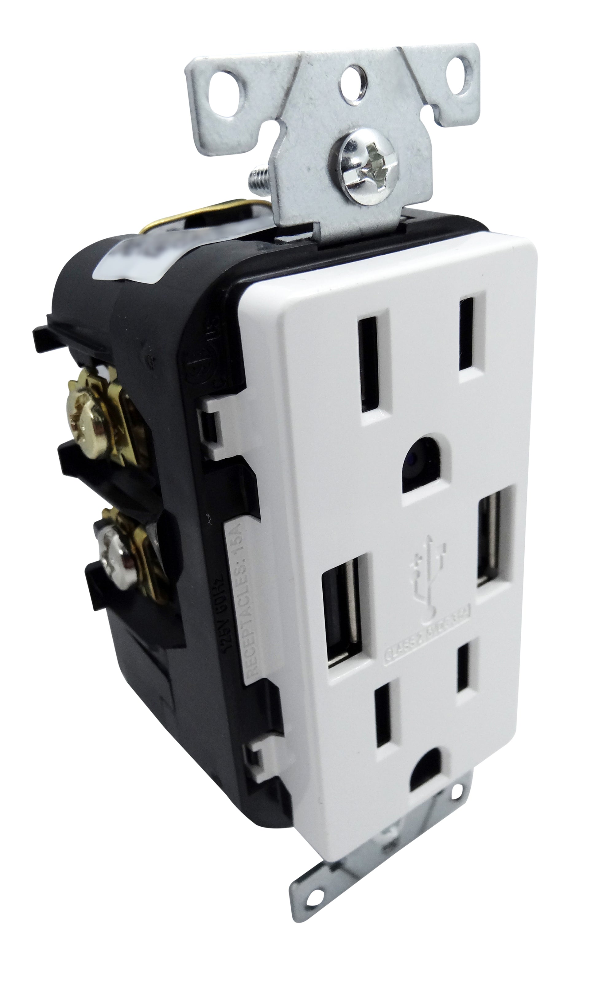 4K/2K/1080P IP WIFI HIDDEN WORKING USB AC WALL OUTLET RECEPTACLE Security Nanny Camera