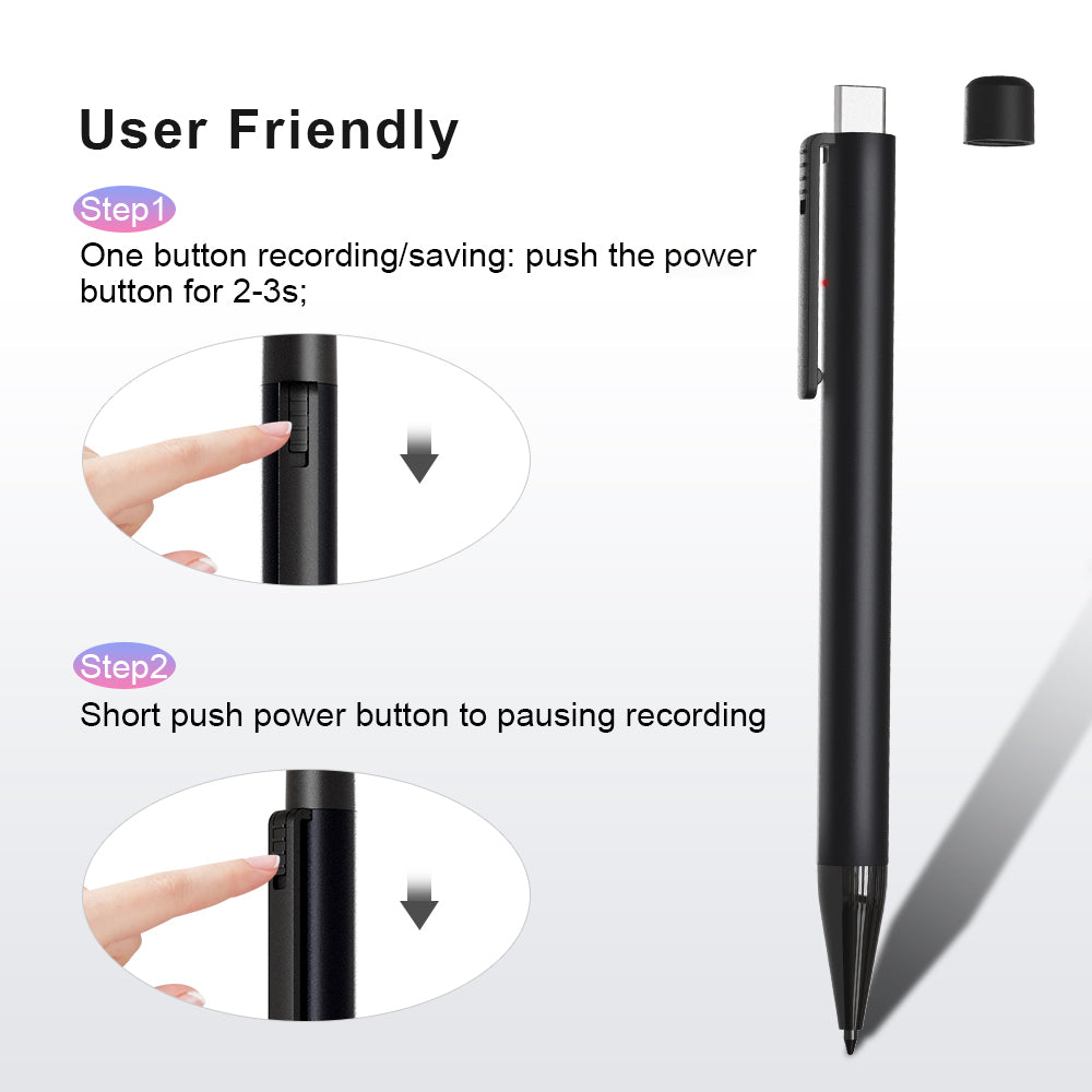 SPYMODS SPM-12 Ultra Discreet Small Voice Activated Recorder PEN With MP3 Player