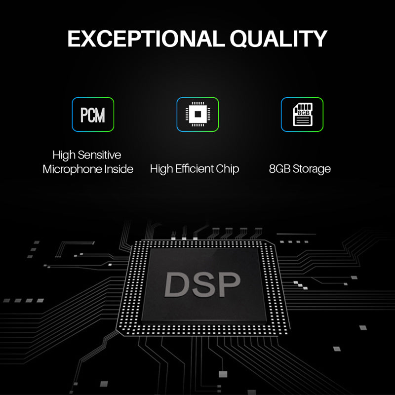 ORIONTEC OT-45 Slim Audio Recorder with One Click Operation