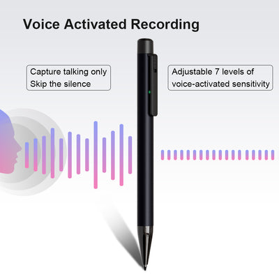 SPYMODS SPM-12 Ultra Discreet Small Voice Activated Recorder PEN With MP3 Player