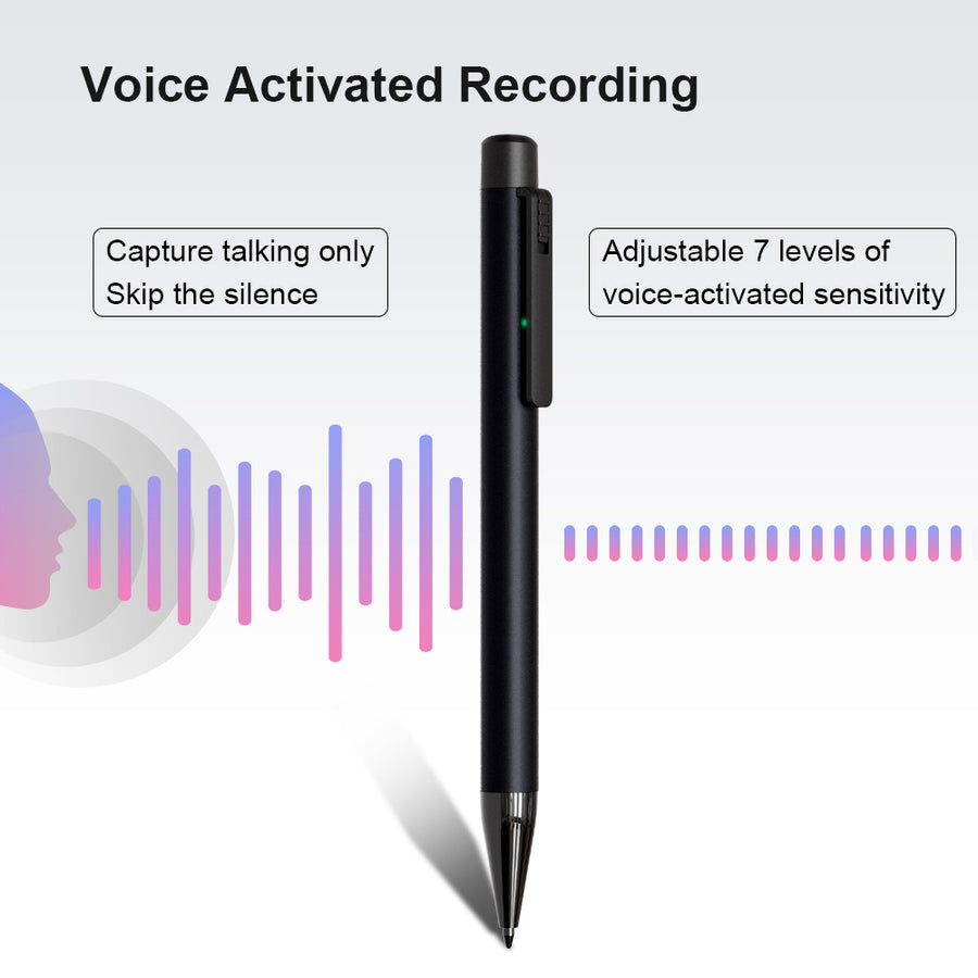 SPYMODS SPM-12 Ultra Discreet Small Voice Activated Recorder PEN With MP3 Player