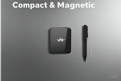 ORIONTEC NB-60 Ultra Discreet Small (AKA: The BLACK BOX) Voice Activated Recorder With Two Sided Magnet