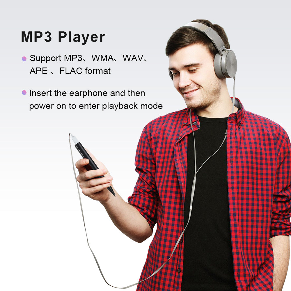 SPYMODS SPM-12 Ultra Discreet Small Voice Activated Recorder PEN With MP3 Player