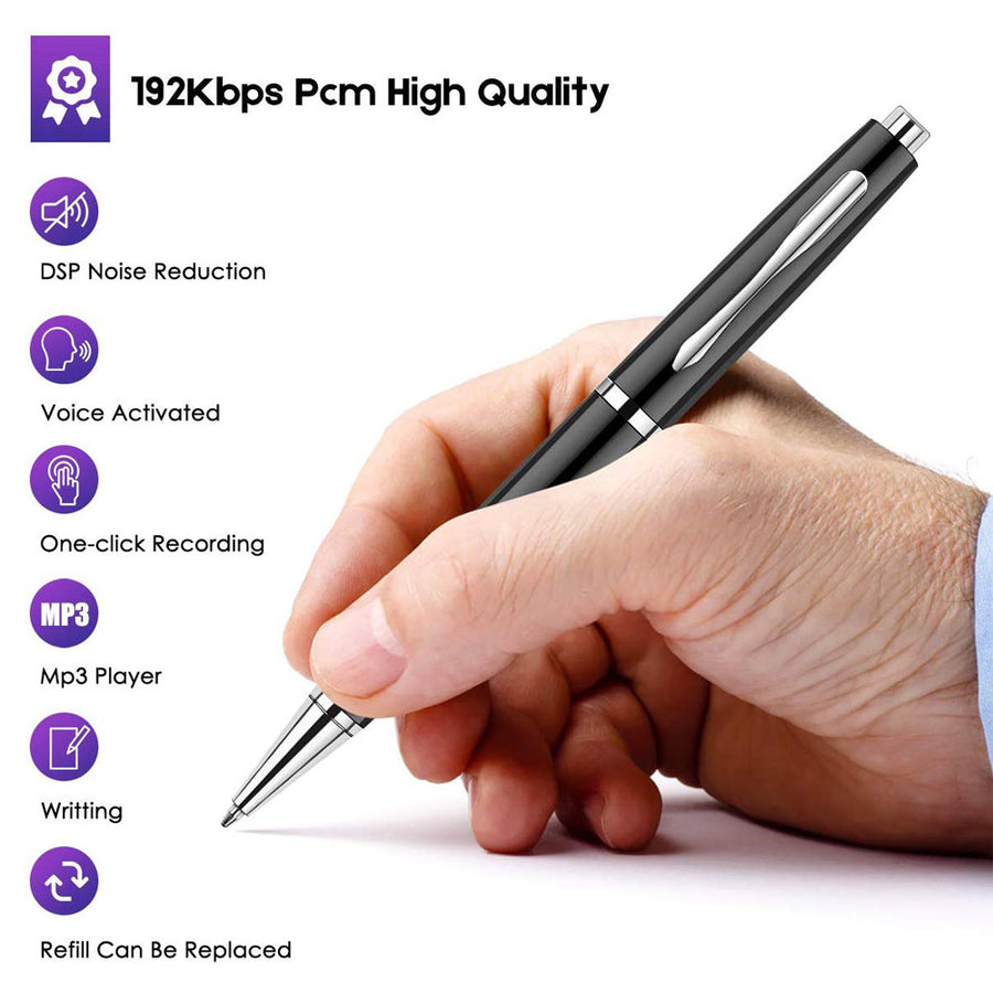 SPYMODS SPM-10 Ultra Discreet Small Voice Activated Recorder PEN