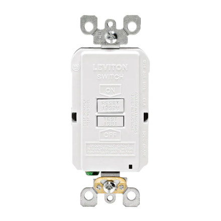 4K/2K/1080P WIFI IP Safe & Secure Decora 20 Amp Blank Face GFCI ON/OFF Switch Wall Outlet AC Receptacle Pinhole Camera