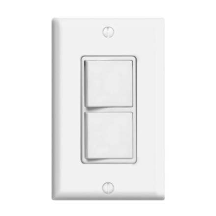 Rocker Style Combination Switch/Switch , White