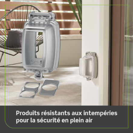 1080P WIFI IP SPY Safe & Secure Pinhole Camera GFCI Decora 1-Gang Vertical with Weather-Resistant  Clear Plastic Door