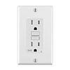 15 Amp Weather and Tamper-Resistant Slim GFCI Receptacle/Outlet With Wall Plate