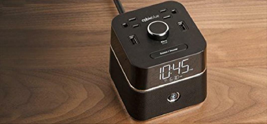 4K/2K/1080P CUBIETIME BLUE ALARM CLOCK WITH 2 X POWER + 2 X USB CHARGING BLUETOOTH WIFI IP Hidden Safe & Secure Pinhole Camera