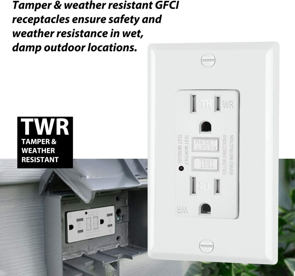 4K/2K/1080P IP WIFI Hidden Surveillance Camera GFCI AC Receptacle Wall Outlet