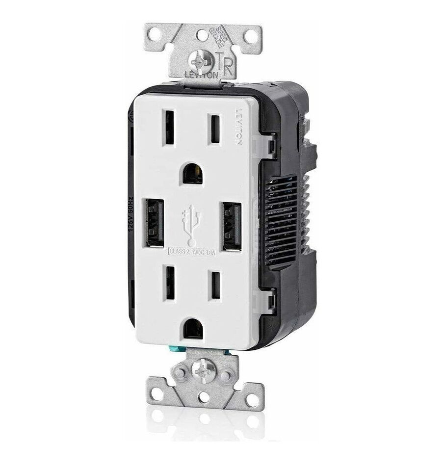 4K/2K/1080P IP WIFI Hidden SAFE & SECURE NANNY CAMERA AC Type A USB OUTLET RECEPTACLE