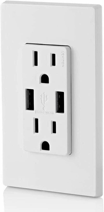 4K/2K/1080P IP WIFI Hidden SAFE & SECURE NANNY CAMERA AC USB OUTLET RECEPTACLE