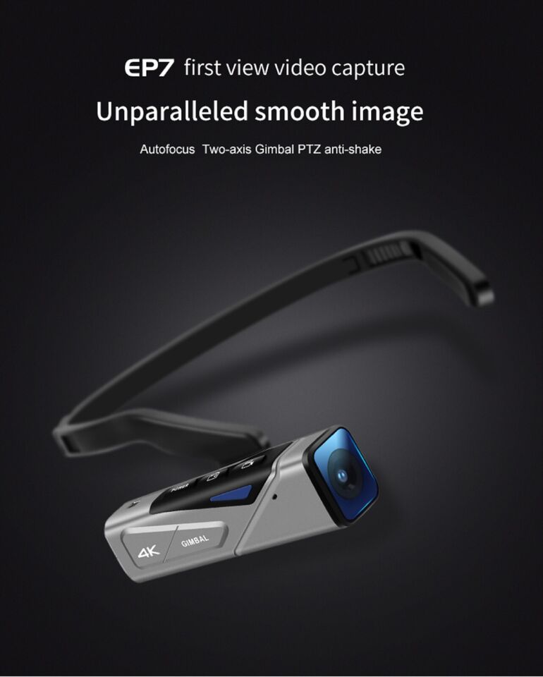 ORDRO EP7 Head Mount Wearable 4K 60fps Video Camera First Person View Hands-Free