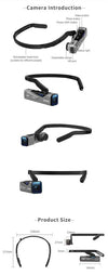 ORDRO EP7 Head Mount Wearable 4K 60fps Video Camera First Person View Hands-Free