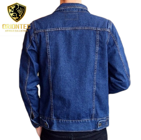UHMWPE NIJ-IIIa Discreet Bullet Proof Unnoticeable Denim Jacket-SPYMODS