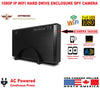 Hidden Covert WIFI 1080P IP External Hard Drive Enclosure Nanny Pinhole Camera-SPYMODS