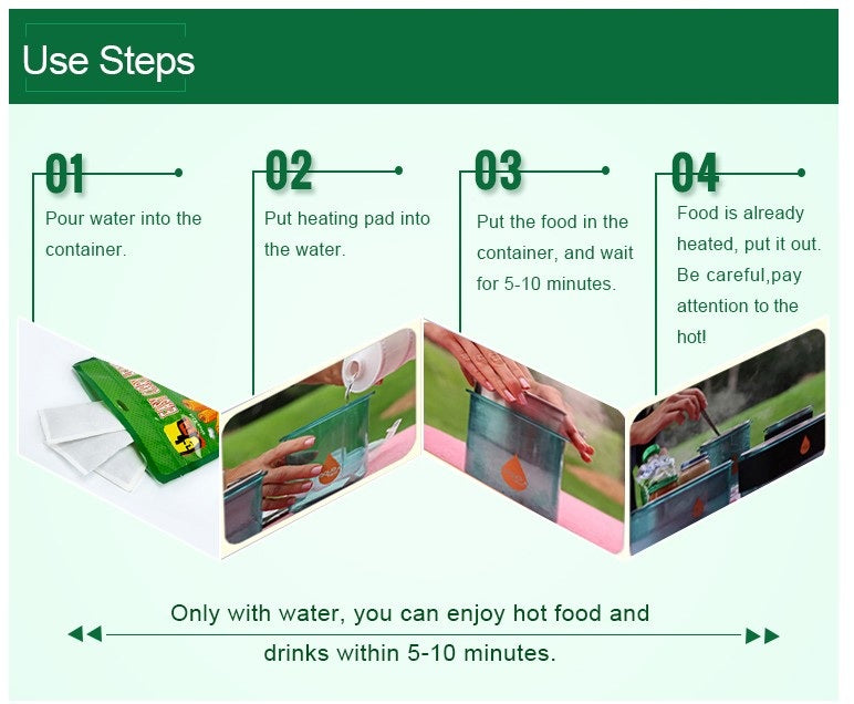 MRE FLAMELESS CAMPING PORTABLE HEATER COOKING STOVE BAG-SPYMODS