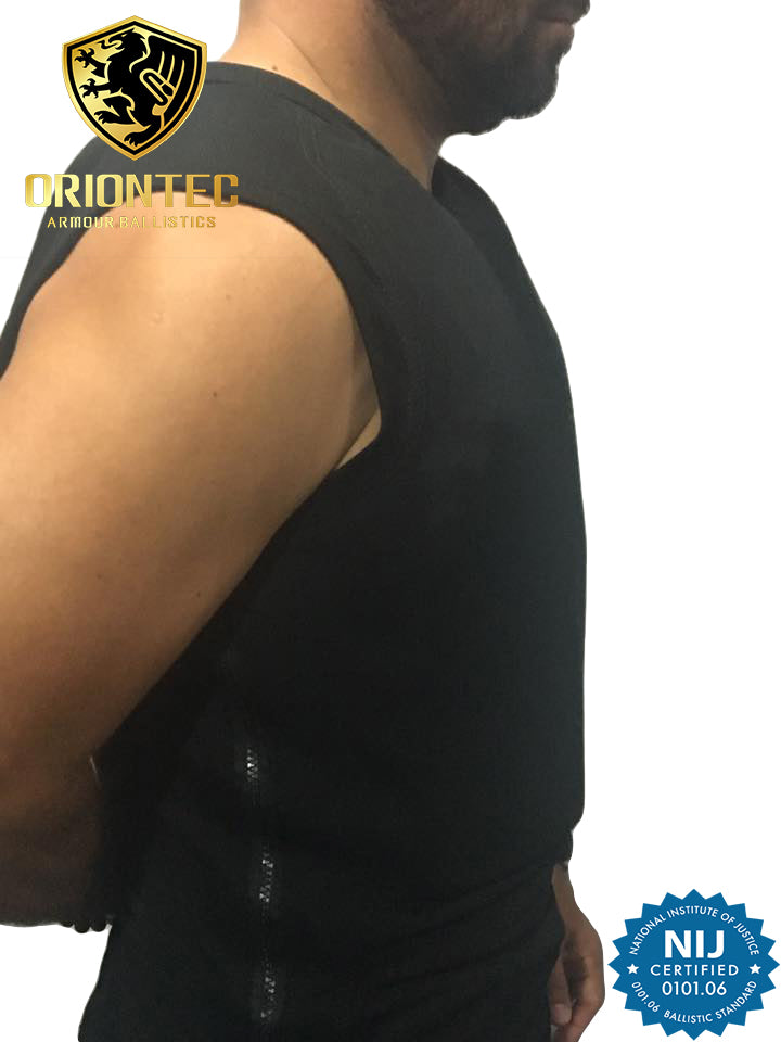ORIONTEC NIJ-IIIa Ultra Thin Bullet Proof 44MAG Unnoticeable T-Shirt-SPYMODS