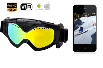 1080P HD Video Recording Ski Goggles DVR/WIFI Action Built In Camera-SPYMODS