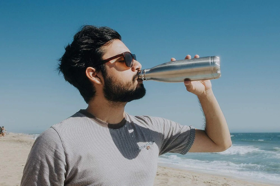 Stainless Steel Diversion Secret Safe Drinking Water Bottle-SPYMODS