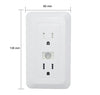 1080P WIFI HIDDEN Wall OUTLET SPY CAMERA AC RECEPTACLE W/BATTERY-SPYMODS