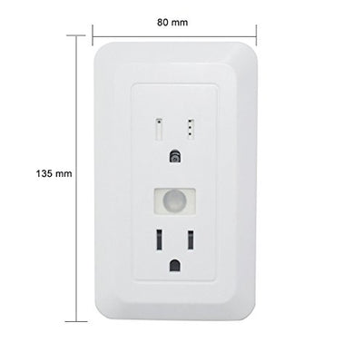 Stick ON WIFI Battery Powered WALL OUTLET 1080P IP SPY CAMERA