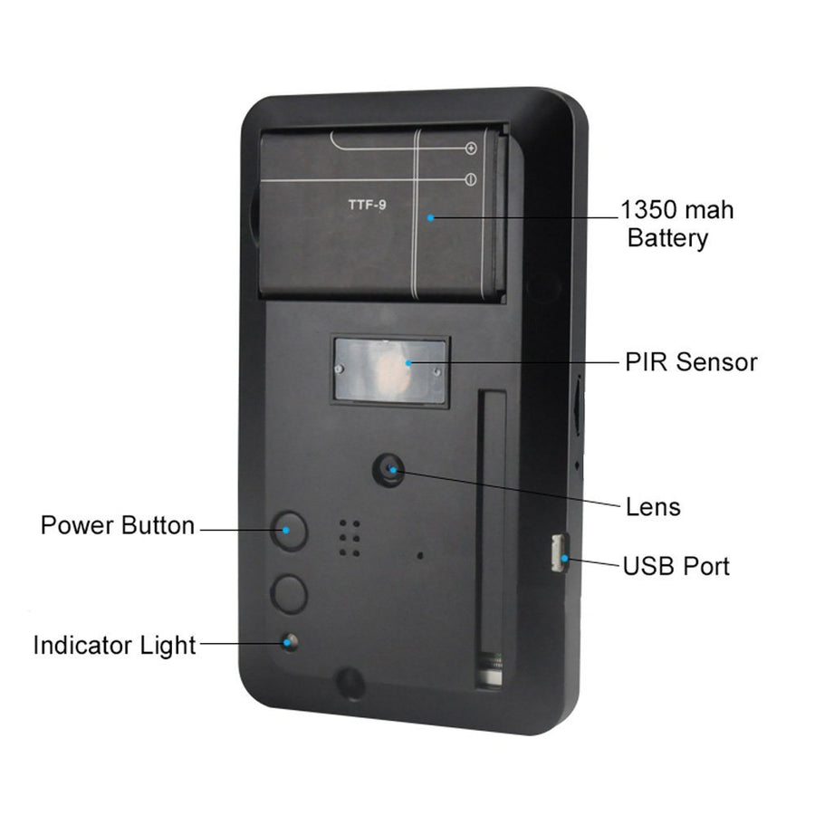 Stick ON WIFI Battery Powered WALL OUTLET 1080P IP SPY CAMERA