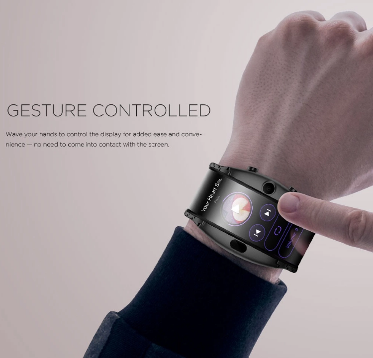 ZTE Nubia Alpha 4" inch AMOLED Flexible Wrist Mobile Smartphone Watch-SPYMODS