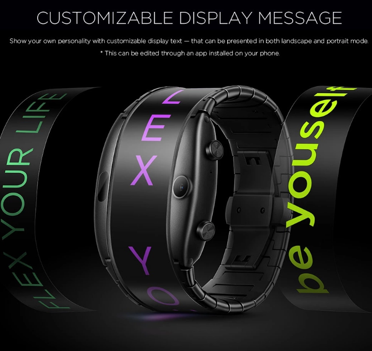 ZTE Nubia Alpha 4" inch AMOLED Flexible Wrist Mobile Smartphone Watch-SPYMODS