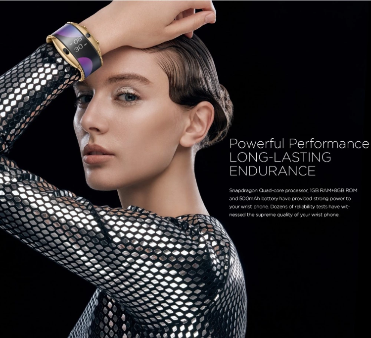 ZTE Nubia Alpha 4" inch AMOLED Flexible Wrist Mobile Smartphone Watch-SPYMODS