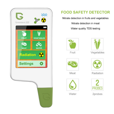 5 IN 1 Food Water Fruit Vegetable Sensitivity Nitrate Tester Radiation Detection-SPYMODS