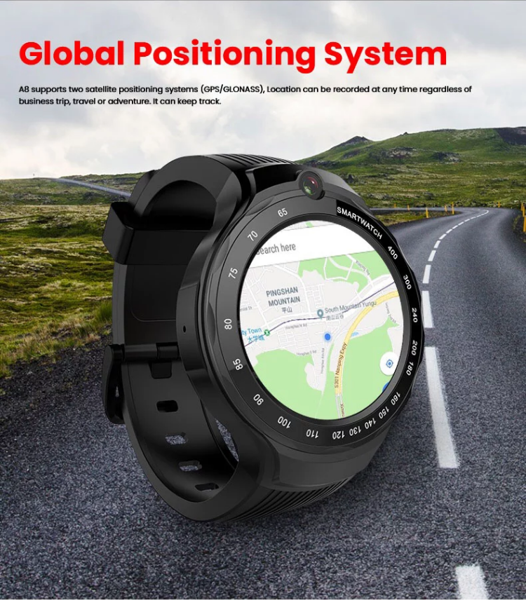 Android AMOLED GPS Smart Watch with DUAL Camera 2.0 MP Android & Google Store-SPYMODS