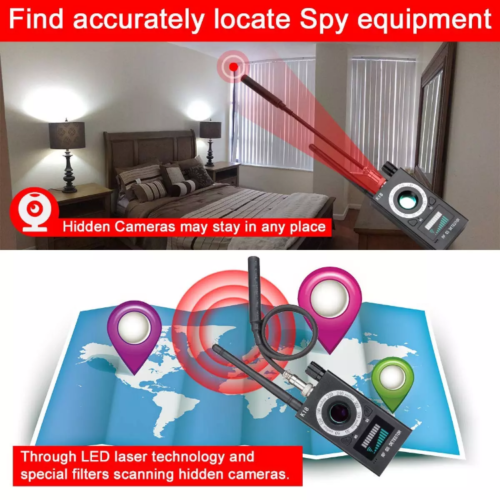 Anti SPY Bug Camera Eavesdropping Device Finder WIFI RF Signal Detector!-SPYMODS