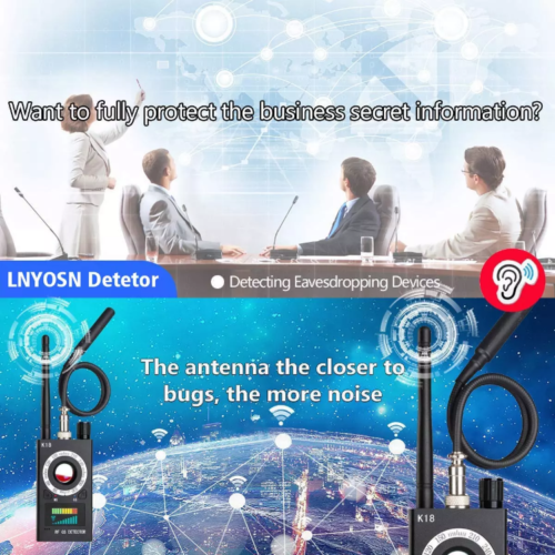 Anti SPY Bug Camera Eavesdropping Device Finder WIFI RF Signal Detector!-SPYMODS