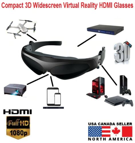 Compact 3D Widescreen FPV Video VR HDMI Glasses-SPYMODS
