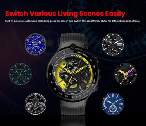 Android AMOLED GPS Smart Watch with DUAL Camera 2.0 MP Android & Google Store-SPYMODS