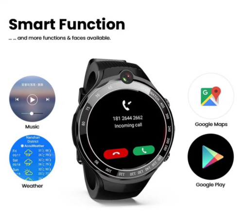 Android AMOLED GPS Smart Watch with DUAL Camera 2.0 MP Android & Google Store-SPYMODS